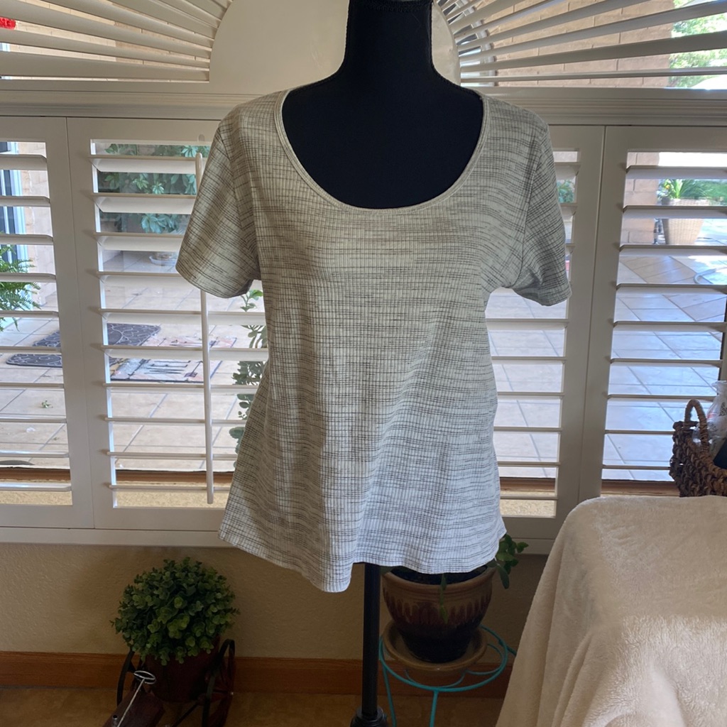Gray Stretch Top